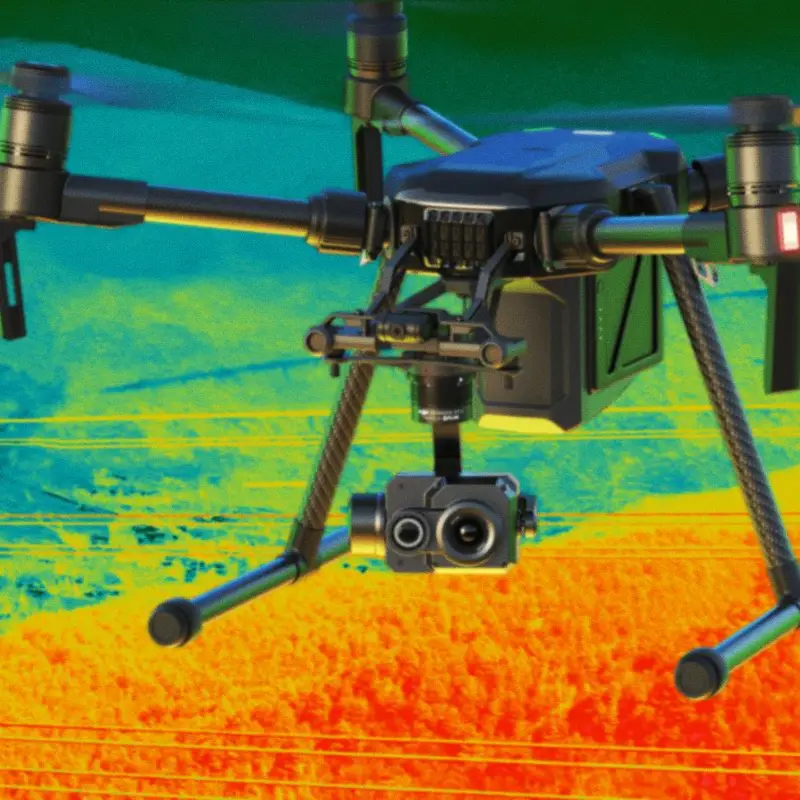 Inspeção termográfica com drone